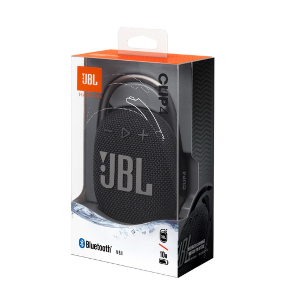 NEW JBL Clip 4 - Portable Waterproof Speaker - BLACK